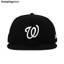 ニューエラ キャップ 59FIFTY ワシントン ナショナルズ MLB TEAM BASIC FITTED CAP BLACK WHITE NEW ERA WASHINGTON NATIONALS 帽子 メンズ レディース 男女兼用 ブラック /BLK BIG_SIZE COLOR_BOTTOM 24_4RE_0410