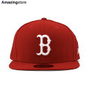 ニューエラ キャップ 59FIFTY ボストン レッドソックス MLB TEAM BASIC FITTED CAP RED WHITE NEW ERA BOST...
