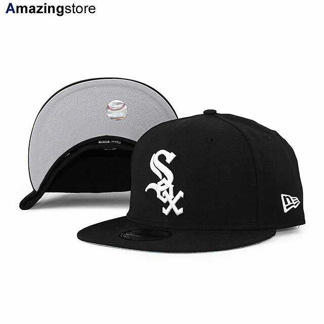 ニューエラ キャップ 59FIFTY シカゴ ホワイトソックス MLB WOOL GREY BOTTOM FITTED CAP BLACK NEW ERA CHICAGO WHITE SOX 帽子 メンズ レディース 男女兼用 ブラック /BLK BIG_SIZE COLOR_BOTTOM TEAM-BASIC 23_11RE_11_30