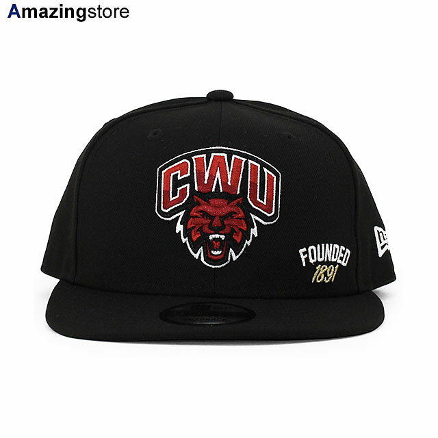 ニューエラ 9FIFTY スナップバック キャップ セントラル ワシントン ワイルドキャッツ  NEW ERA CENTRAL WASHINGTON WILDCATS CWU ブラック 