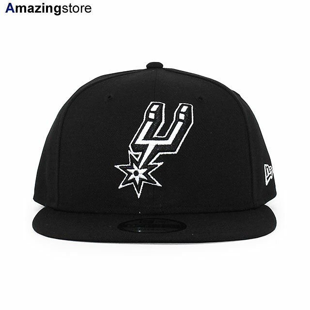 ニューエラ キャップ 9FIFTY サンアントニオ スパーズ NBA TEAM BASIC SNAPBACK CAP BLACK WHITE SAN ANTONIO SPURS 帽子 メンズ レディース 男女兼用 ブラック ホワイト /BLK 24_4RE_0419