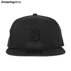 ニューエラ キャップ 59FIFTY デトロイト タイガース MLB TEAM BASIC FITTED CAP BLACKOUT NEW ERA DETROIT TIGERS 帽子 メンズ レディース 男女兼用 ブラック /BLK 24_2RE_24_3RE_0304