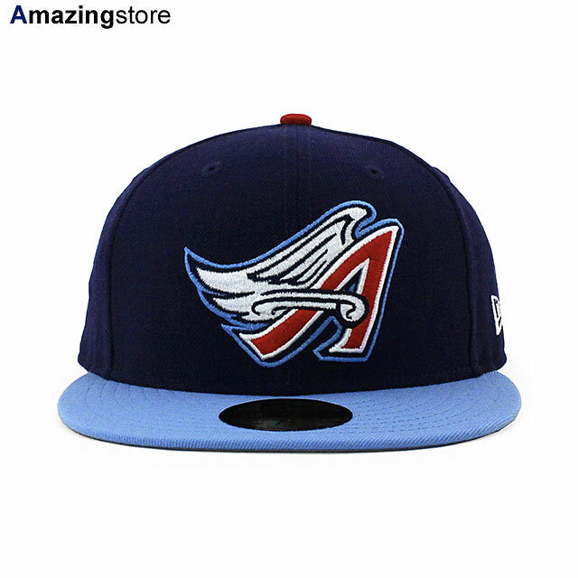 ニューエラ キャップ 59FIFTY アナハイム エンゼルス MLB 1997 COOPERSTOWN FITTED CAP NAVY SKY BLUE NEW ERA ANAHEIM ANGELS 帽子 メンズ レディース ネイビー スカイブルー COLOR_BOTTOM BIG_SIZE TEAM-BASIC 24_4RE_0409