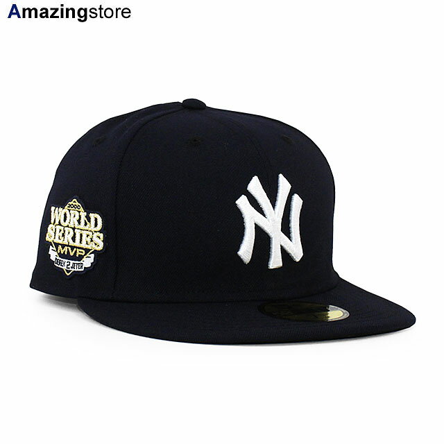 【あす楽】ニューエラ 59FIFTY ニューヨーク ヤンキース 【MLB DEREK JETER HALL OF FAME 2000 WORLD SERIES MVP SIDE PATCH FITTED CAP/NAVY】 NEW ERA NEW YORK YANKEES デレク ジーター ネイビー [BIG_SIZE 22_6_4HOF]