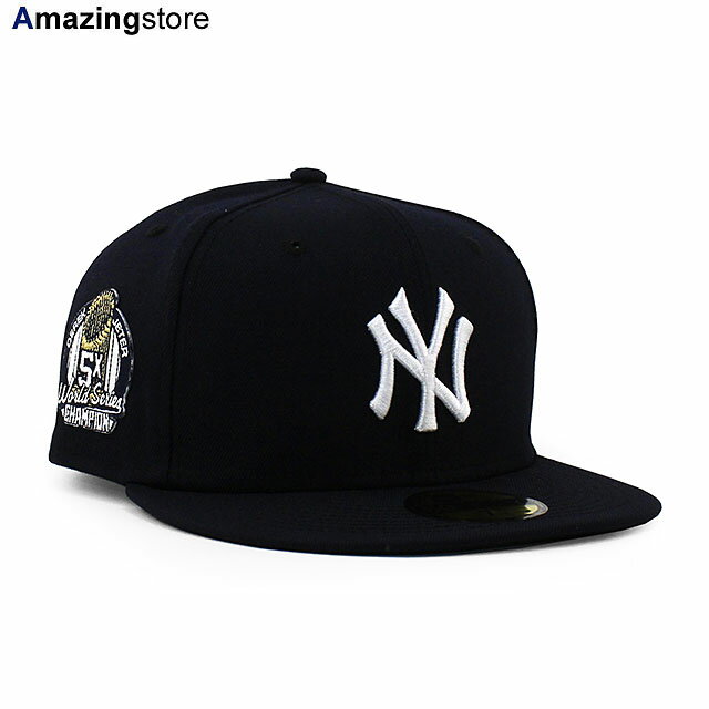 【あす楽】ニューエラ 59FIFTY ニューヨーク ヤンキース 【MLB DEREK JETER HALL OF FAME 5X WORLD SERIES CHAMPION SIDE PATCH SIDE PATCH FITTED CAP/NAVY】 NEW ERA NEW YORK YANKEES デレク ジーター ネイビー [BIG_SIZE 22_6_4HOF]