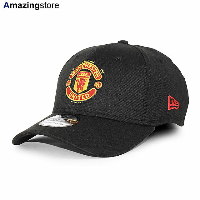 ニューエラ キャップ 39THIRTY マンチェスター ユナイテッド FC PREMIER LEAGUE FLEX FIT CAP BLACK NEW ERA MANCHESTER UNITED FC 帽子 メンズ レディース 男女兼用 コラボ ブラック /BLK TEAM CLASSIC FLEX 24_1RE_1_19