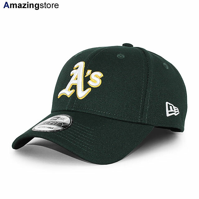 ニューエラ キャップ 9FORTY オークランド アスレチックス MLB THE LEAGUE ROAD ADJUSTABLE CAP DARK GREEN NEW ERA OAKLAND ATHLETICS 帽子 メンズ レディース 男女兼用 グリーン /GRN 24_5RE_0520