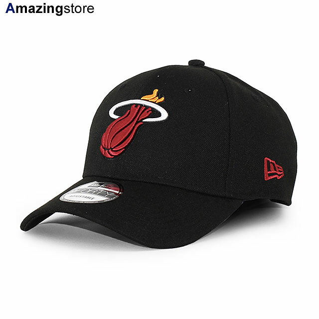 ニューエラ キャップ 9FORTY マイアミ ヒート NBA THE LEAGUE ADJUSTABLE CAP BLACK NEW ERA MIAMI HEAT 帽子 メンズ レディース 男女兼用 ブラック /BLK 24_4RE_0423