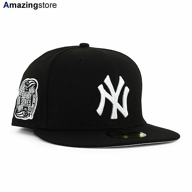 ニューエラ キャップ 59FIFTY ニューヨーク ヤンキース MLB 2000 WORLD SERIES SUBWAY SERIES FITTED CAP BLACK WHITE NEW ERA NEW YORK YANKEES 帽子 メンズ レディース 男女兼用 ブラック ホワイト /BLK COLOR_BOTTOM BIG_SIZE 24_2RE_2_02