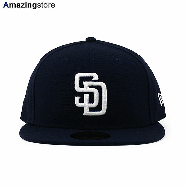 ニューエラ キャップ 59FIFTY サンディエゴ パドレス MLB TEAM BASIC FITTED CAP NAVY WHITE NEW ERA SAN DIEGO PADRES 帽子 メンズ レディース 男女兼用 ネイビー /NAVY 24_5RE_0510