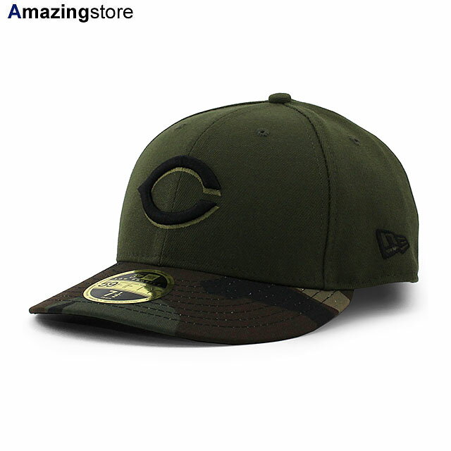 ニューエラ キャップ 59FIFTY シンシナティ レッズ MLB ON-FIELD AUTHENTIC ALTERNATE-2 LC LOW CROWN FITTED CAP LP OLIVE CAMO NEW ERA CINCINNATI REDS 帽子 メンズ レディース 男女兼用 オリーブ カモ 迷彩 /OLIVE 23_11RE_11_29 1