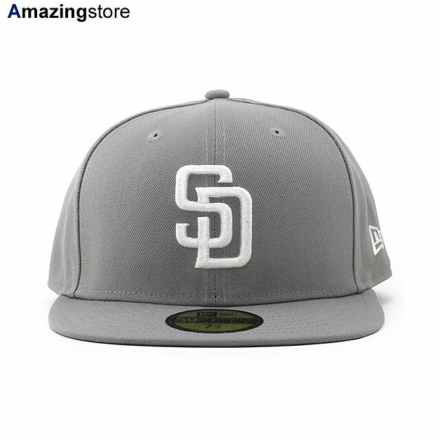 ニューエラ キャップ 59FIFTY サンディエゴ パドレス MLB TEAM BASIC FITTED CAP GREY WHITE NEW ERA SAN DIEGO PADRES 帽子 メンズ レディース 男女兼用 グレー /GREY BIG_SIZE 23_11RE_11_30