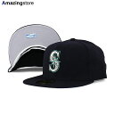 ニューエラ キャップ 59FIFTY シアトル マリナーズ MLB OLD AUTHENTIC 1999-2002 ROAD FITTED CAP NAVY N...