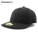 ニューエラ キャップ 59FIFTY ニューヨーク ヤンキース MLB TEAM BASIC LC LOW CROWN FITTED CAP LP BLACKO...
