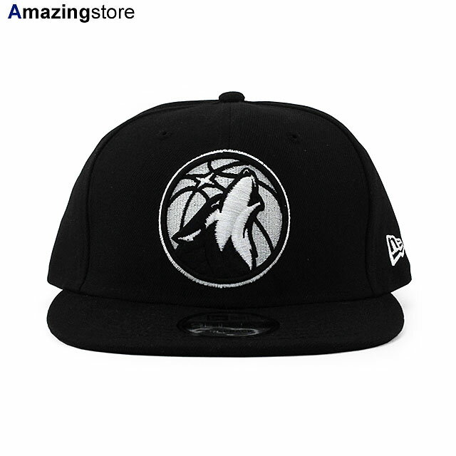 【あす楽】ニューエラ 9FIFTY スナップバック キャップ ミネソタ ティンバーウルブズ 【NBA TEAM-BASIC SNAPBACK CAP/BLACK-WHITE】 NEW ERA MINNESOTA TIMBERWOLVES ブラック ホワイト [/BLK 22_11_4NE]