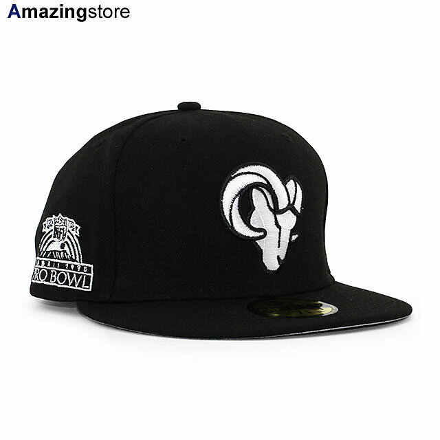 【あす楽】ニューエラ 59FIFTY ロサンゼルス ラムズ 【NFL 1990 PRO BOWL SIDE PATCH UP FITTED CAP/BLACK-WHITE】 NEW ERA LOS ANGELES RAMS ブラック ホワイト [/BLK BIG_SIZE COLOR_BOTTOM 23_1RE_0126]