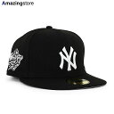 ニューエラ キャップ 59FIFTY ニューヨーク ヤンキース MLB 1998 WORLD SERIES FITTED CAP BLACK WHITE NEW...
