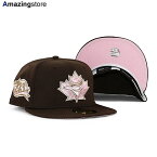 【あす楽】ニューエラ 59FIFTY トロント ブルージェイズ 【MLB 30TH SEASON PINK BOTTOM FITTED CAP/BROWN】 NEW ERA TORONTO BLUE JAYS ブラウン ピンク [/BRN COLOR BOTTOM 22_12_2NE]