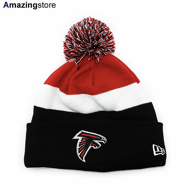 ニューエラ ニットビーニー アトランタ ファルコンズ  NEW ERA ATLANTA FALCONS ブラック レッド ホワイト 