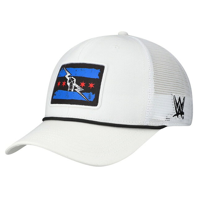 Rakuten - 海外取寄 CMパンクモデル WWE キャップ スナップバック PRIMARY FLAG MARK TRUCKER MID-PRO SNAPBACK CAP WHITE CM PUNK
