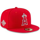 ニューエラ キャップ 59FIFTY ロサンゼルス エンゼルス MLB 2023 60TH ANNIVERSARY SIDE PATCH FITTED CAP ...