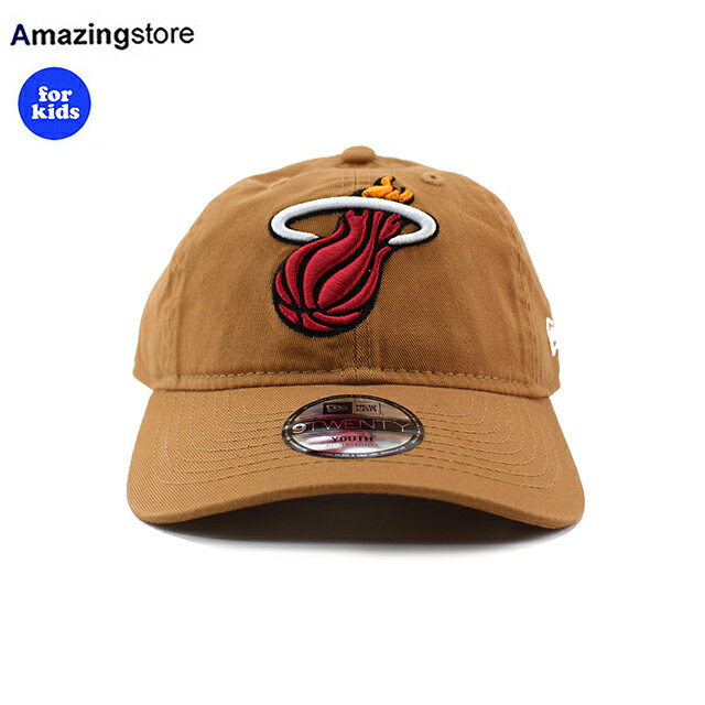Rakuten - 子供用 ニューエラ キャップ 9TWENTY ストラップバック マイアミ ヒート YOUTH STRAPBACK CAP LT BRONZE NEW ERA MIAMI HEAT 24_8