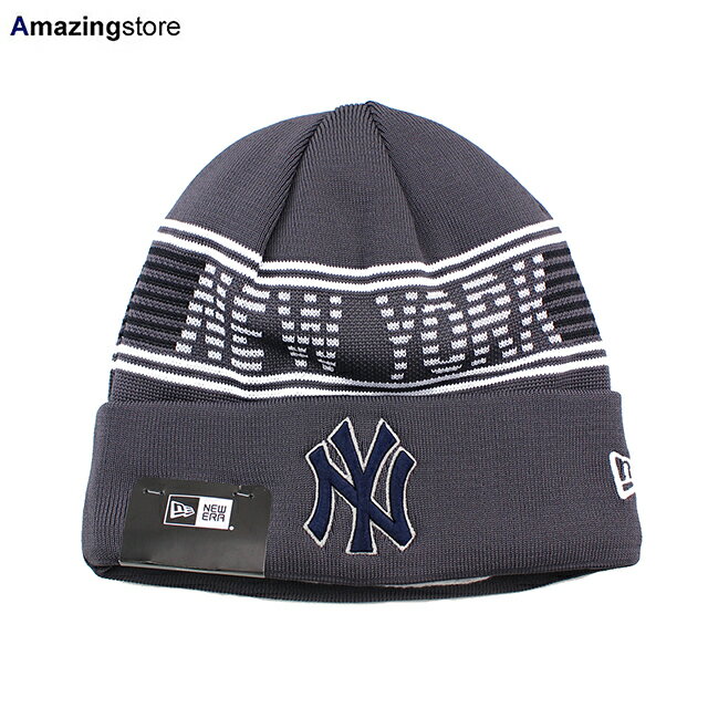 Cap, Hat - ニューエラ ニット ビーニー ニューヨーク ヤンキース MLB SPORTS KNIT BEANIE GRAPHITE NEW ERA NEW YORK YANKEES