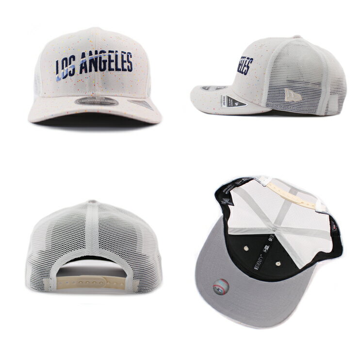 シティコネクト ニューエラ メッシュキャップ 9SEVENTY ストレッチ スナップバック ロサンゼルス ドジャース MLB CITY CONNECT STRETCH MESH SNAPBACK CAP WHITE NEW ERA LOS ANGELES DODGERS 帽子 メンズ レディース 男女兼用 トラッカーキャップ 25_10RE_1020