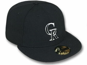 NEW ERA COLORADO ROCKIES  ニューエラ コロラド ロッキーズ 59FIFTY フィッテッド キャップ FITTED CAP ブラック ホワイト BLK WHT 