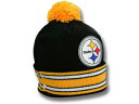 MITCHELL NESS PITTSBURGH STEELERS 【XL-LOGO BEANIE/BLK】 ミッチェル＆ネス ピッツバーグ スティーラーズ ニット帽 ビーニー 帽子 ヘッドギア new era cap ニューエラキャップ new eraキャップ neweraキャップ 大きい サイズ メンズ レディース JORDAN LA NY BK SUPREME