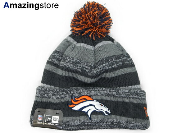 楽天Amazingstore【NFL選手着用モデル】ニューエラ ニットビーニー デンバー ブロンコス 【2014 NFL STADIUM SPORT KNIT BEANIE/GREY】 NEW ERA DENVER BRONCOS グレー オレンジ [22_12RE_1223]