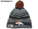 【NFL選手着用モデル】ニューエラ ニットビーニー デンバー ブロンコス 【2014 NFL STADIUM SPORT KNIT BEANIE/GREY】 NEW ERA DENVER BRONCOS グレー オレンジ 22_12RE_1223