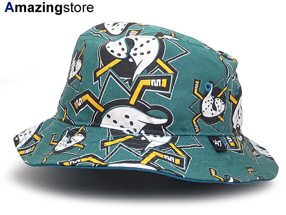 シュプリーム 帽子 メンズ 47brand 47BRAND ANAHEIM MIGHTY DUCKS 【BRAVADO BUCKET HAT/TEAL】 フォーティーセブンブランド アナハイム マイティーダックス バケットハット バケットハット NHL ティール [帽子 HEADWEAR ALL-OVER 総柄 メンズ レディース 男性用 女性用 17_7_5 17_8_1 17_7RE 17_8RE]