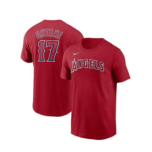 大谷翔平モデル NIKE Tシャツ ロサンゼルス エンゼルス PLAYER NAME NUMBER T-SHIRT RED ナイキ LOS ANGELES ANGELS /RED 23_5RE 23_6RE