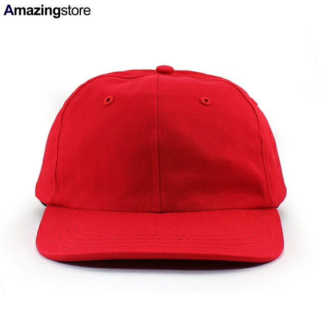 クーパーズタウンボールキャップ COTTON SOLID STRAPBACK CAP RED COOPERSTOWN BALL CAP BLANK 無地 レッド 23_11_Made in USA U.S.A