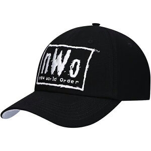 海外取寄 nWo WOLFPAC DAD ADJUSTABLE HAT BLACK WHITE LOW PROFILE CAP スナップバックキャップ プロレス ニューワールドオーダー New World Order 23-11_