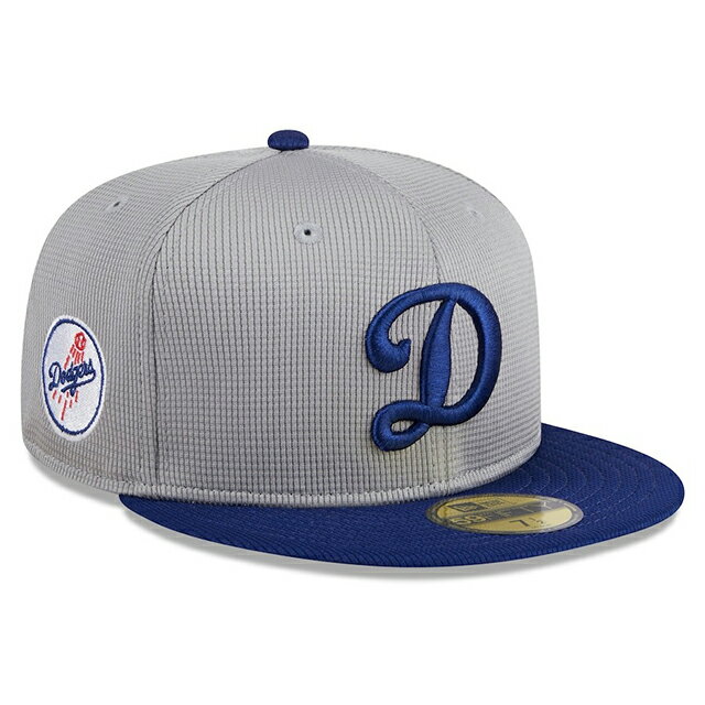 ニューエラ キャップ 海外取寄 59FIFTY ロサンゼルス ドジャース 2024 MLB BATTING PRACTICE BP FITTED CAP GRAY