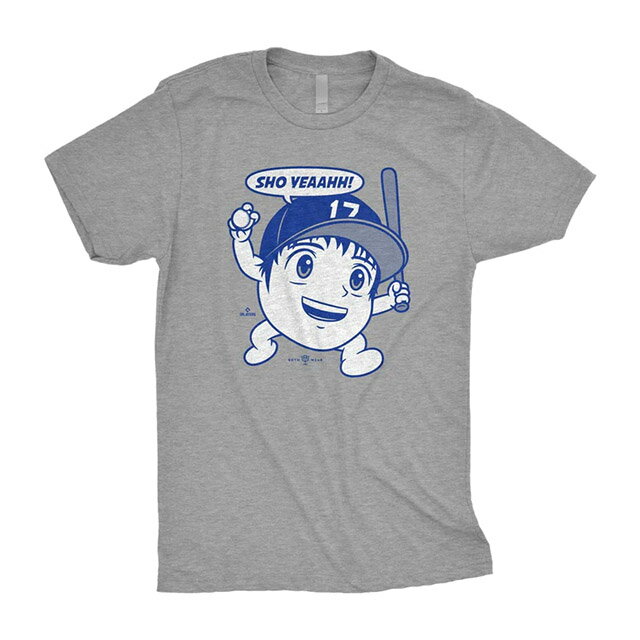 Rakuten - 大谷翔平モデル 海外取寄 Tシャツ SHO YEAH T-SHIRT ロサンゼルス ドジャース LOS ANGELES DODGERS ROTO WEAR GREY
