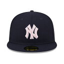 母の日モデル ニューエラ キャップ 海外取寄 59FIFTY ニューヨーク ヤンキース 2024 MLB MOTHERS DAY ON-FIELD FITTED...