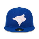 母の日モデル ニューエラ キャップ 海外取寄 59FIFTY トロント ブルージェイズ 2024 MLB MOTHERS DAY ON-FIELD FITTED CAP ROYAL BLUE NEW ERA TORONTO BLUE JAYS