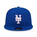 母の日モデル ニューエラ キャップ 海外取寄 59FIFTY ニューヨーク メッツ 2024 MLB MOTHERS DAY ON-FIELD FITTED C...