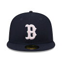 母の日モデル ニューエラ キャップ 海外取寄 59FIFTY ボストン レッドソックス 2024 MLB MOTHERS DAY ON-FIELD FITTED CAP NAVY NEW ERA BOSTON RED SOX