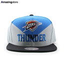 ミッチェル&ネス スナップバック オクラホマシティ サンダー NBA AMPLIFY DIAMOND SNAPBACK CAP BLUE-GREY MITCHE...