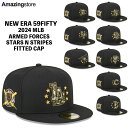 ニューエラ キャップ 59FIFTY 2024 MLB ARMED FORCES STARS N STRIPES FITTED CAP BLACK NEW ER...