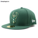 ニューエラ キャップ 59FIFTY ミルウォーキー バックス NBA TEAM-BASIC FITTED CAP GREEN NEW ERA MILWAUKE...