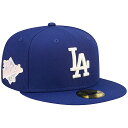 ニューエラ 59FIFTY ロサンゼルス ドジャースMLB 1988 WORLD SERIES POP-SWEAT FITTED CAP/ROYAL BLUE-...