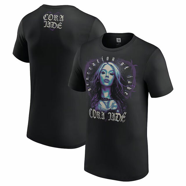 海外取寄 コーラ ジェイドモデル WWE AUTHENTIC Tシャツ GENERATION OF JADE T-SHIRT BLACK CORA JADE ..