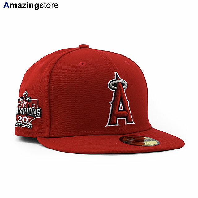 2002 ワールドチャンピオン 20周年記念モデル ニューエラ キャップ 59FIFTY ロサンゼルス エンゼルス 2002 MLB WORLD CHAMPIONS 20TH ANNIVERSARY ON-FIELD AUTHENTIC GAME FITTED CAP NEW ERA LOS ANGELES オーセンティック