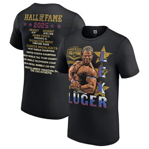レックス ルガーモデル WWE殿堂入り記念モデル WWE AUTHENTIC Tシャツ HALL OF FAME CLASS OF 2025 T-SHIRT BLACK LEX LUGER レッスルマニア RAW SMACKDOWN プロレス