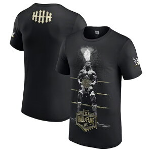 トリプルHモデル WWE殿堂入り記念モデル WWE AUTHENTIC Tシャツ HALL OF FAME CHAMPION 2025 T-SHIRT BLACK TRIPLE Hレッスルマニア RAW SMACKDOWN プロレス